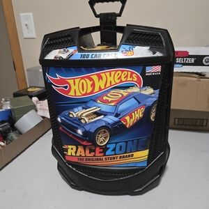 Hot Wheels Race Zone Carry Case - Blue & Black